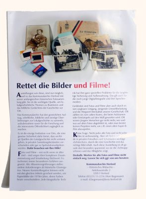 Plakat Rettet die Bilder